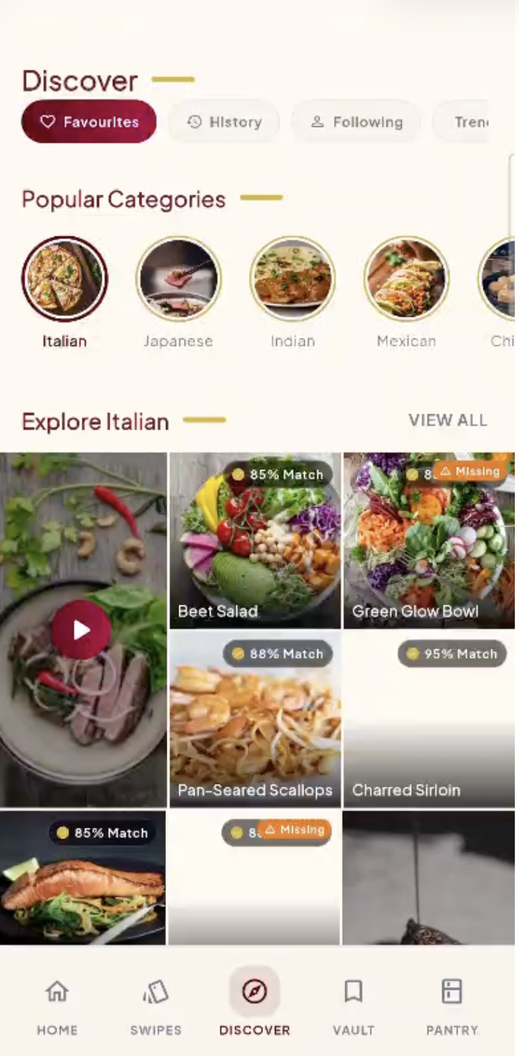 Live Discover page